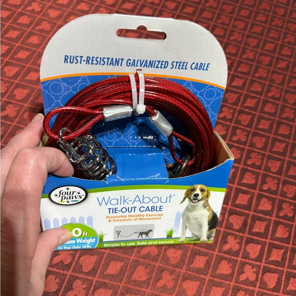 Tie Out Cable for Medium Dog